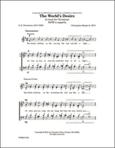 The World's Desire SATB choral sheet music cover